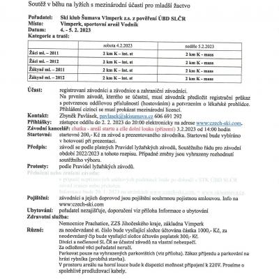 Propozice Vimperk 4.2.- 5.2.2023